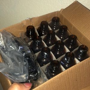 1oz AMBER GLASS BOTTLES